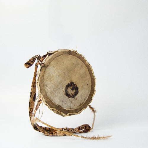 Rare Authentic Nigerian Talking Drum (Gudu Gudu) with Beater - ML Percussions
