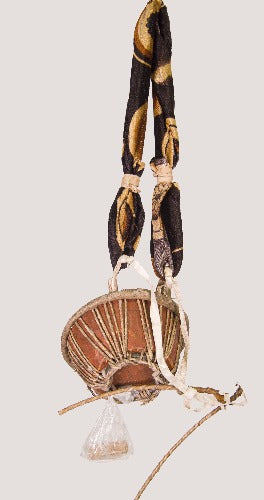 Rare Authentic Nigerian Talking Drum (Gudu Gudu) with Beater - ML Percussions