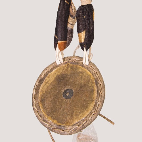 Rare Authentic Nigerian Talking Drum (Gudu Gudu) with Beater - ML Percussions