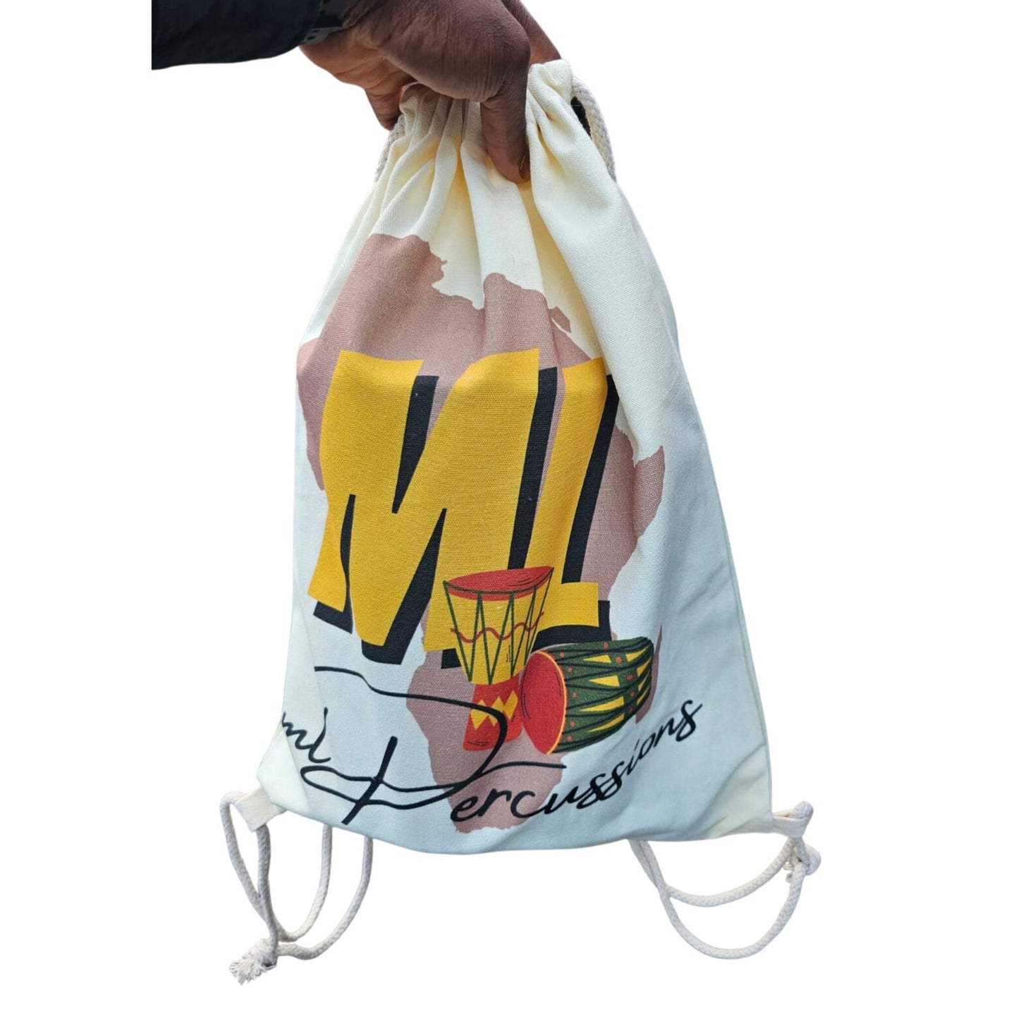 Authentic Nigerian Talking Drum Gangan Bag/ Gift Bag 550x400mm - ML Percussions