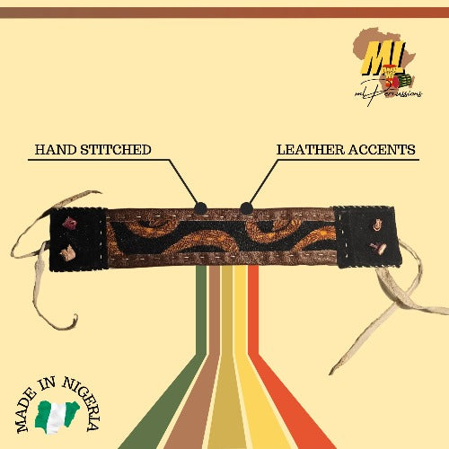 Authentic Nigerian Talking Drum Carrying Strap for Gangan and Omele Gangan (37CM) | Customisation Option Available - ML Percussions