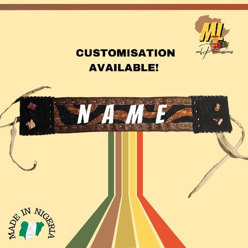 Authentic Nigerian Talking Drum Carrying Strap for Gangan and Omele Gangan (37CM) | Customisation Option Available - ML Percussions