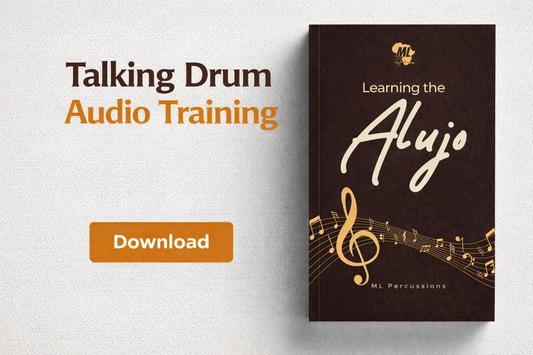 Talking drum lessons online - Alujo audio training pack by ML Percussions