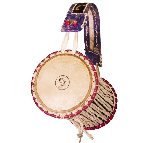 Nigerian talking drum also known as gangan or adamo with carrying strap by mlpercussions