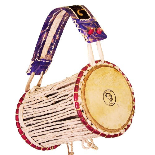 Nigerian talking drum also known as gangan or adamo with carrying strap by mlpercussions