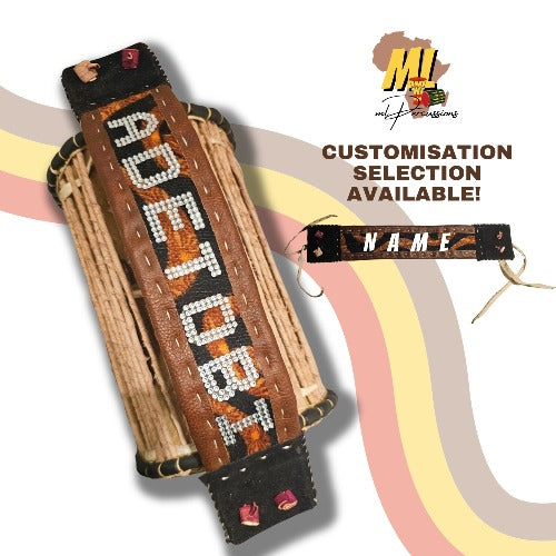 Authentic Nigerian Talking Drum (Gan-Gan) with Beater and Carrier Bag (Free) | Customisation Option Available - ML Percussions